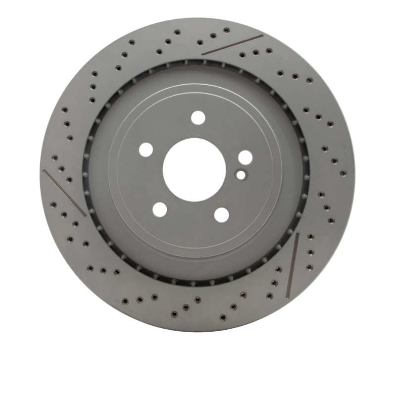Mercedes-Benz CLS63 AMG Brake Rotor (1) - Rear - R1 Concepts - Drilled & Slotted GeoSPEC Coated - `10-`18 Mercedes-Benz CLS63 AMG Brake Rotor (1) - Rear - R1 Concepts - Drilled & Slotted GeoSPEC Coated - `10-`18